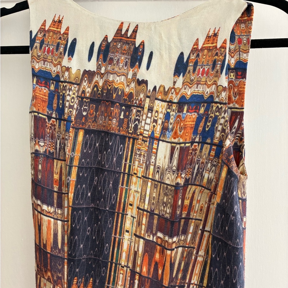 H&M Multicolor Abstract Print Dress